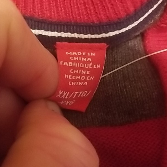 IZOD Mens Sweater Rio Red NWT - Picture 5 of 5